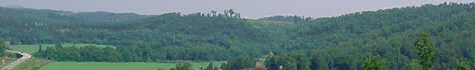 View from log cabin of Arkansas Ozarks just south of Buffalo National River. View from log cabin of Arkansas Ozarks just south of Buffalo National River.