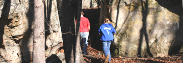 Ozark bluffs near private bass fishing lake and lake rental South of Buffalo River Park