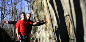 Ancient ozark bluff dwellers left rock drawings, rock painting, and many artifacts in bufflo river country.