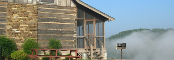 Spring comes softly to Bear Creek Log Cabins in Northwest AR. News travels here in birdsongs and gent;le mountain breezes.Perfect for week-end vacationing.