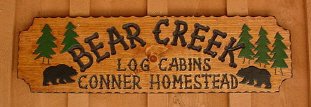 Bear Creek Log Cabins next door to Buffalo River National Park